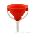 Collapsible Expandable Silicone Funnel With Handle